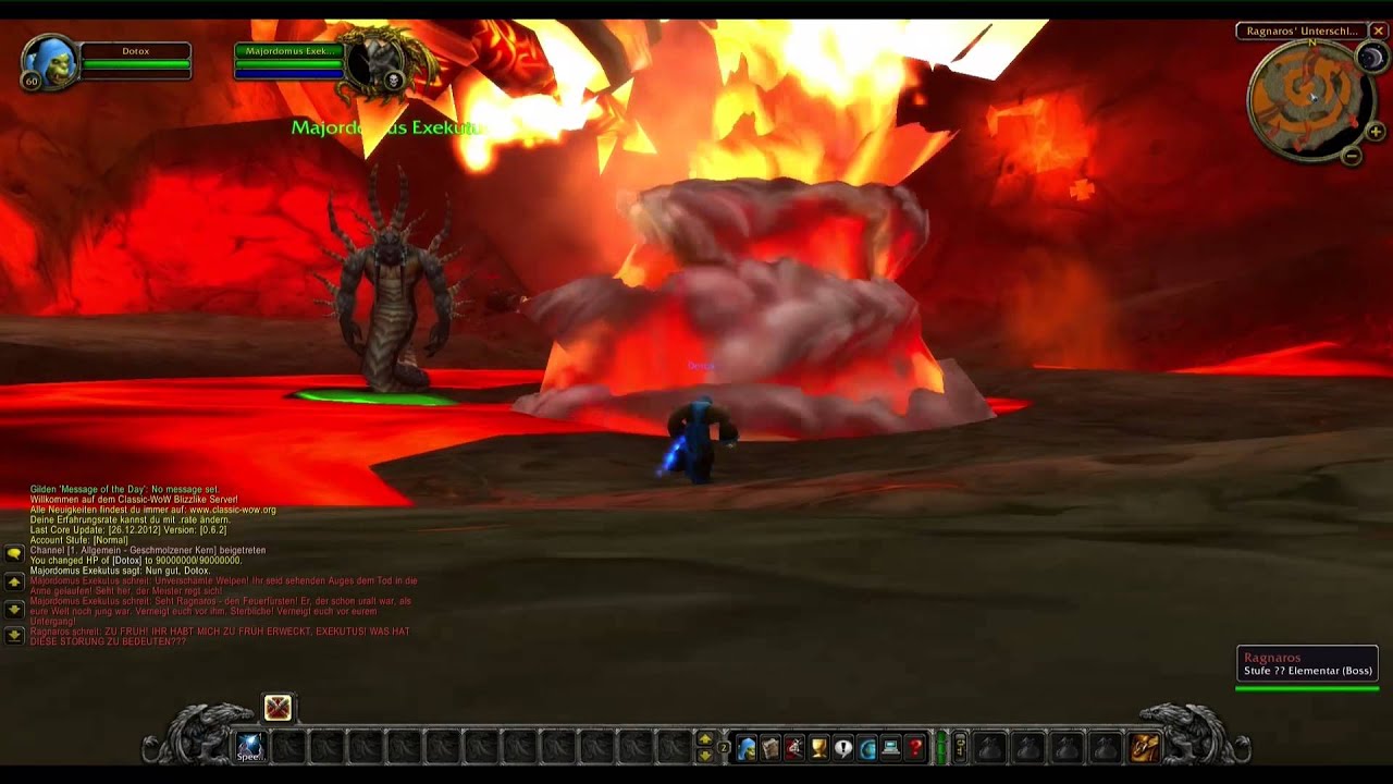 [Classic-WoW.org] 1.12.1 - Molten Core: Ragnaros Event [HD] - YouTube
