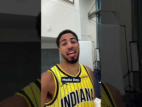Tyrese Haliburton Checking in from Media Day 🤳