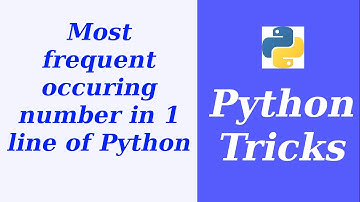 Find most frequently occurring value in a Python list in 1 line of Python