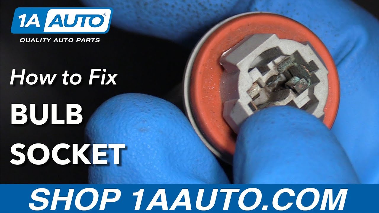 How to Fix Headlight Bulb Socket - YouTube