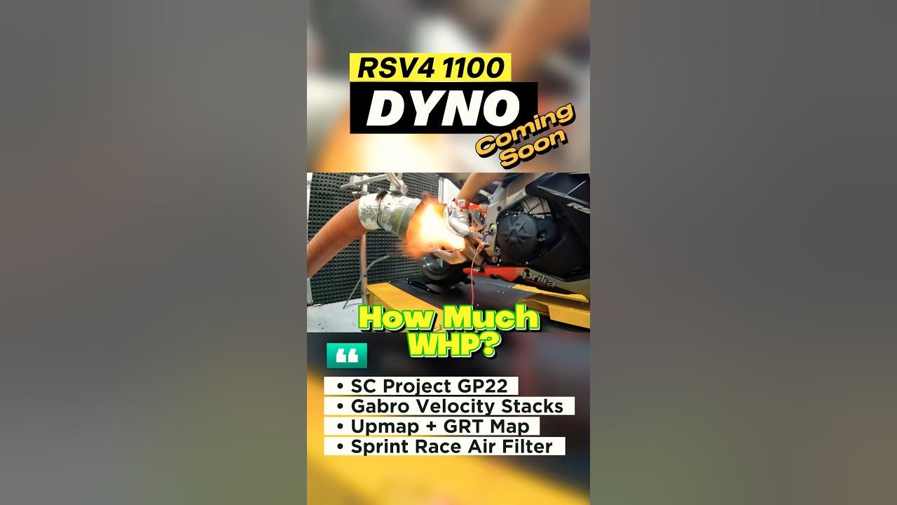 Aprilia RSV4 Dyno GP22 + Gabro Velocity Stacks + Upmap dynojet rsv4