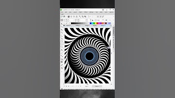 Optical Illusion Design In Corel Draw  #coreldraw #graphicdesign