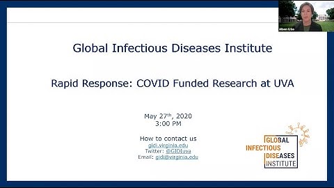 Rapid Response: COVID funded Research at UVA Webinar