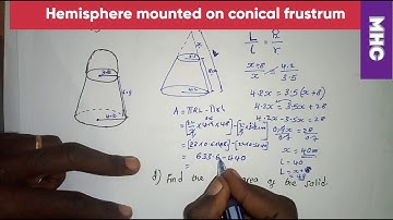 Hemisphere Mounted Over conical frustum video