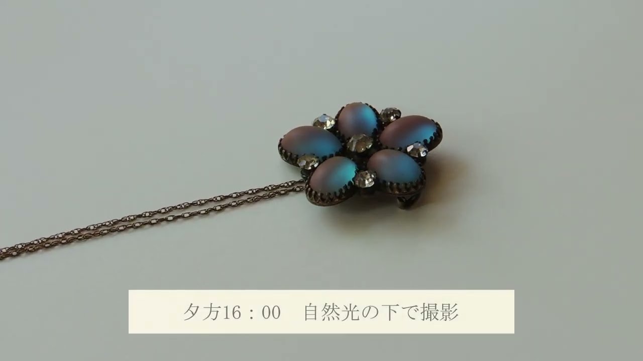 アンティークジュエリー サフィレット フラワーデザイン