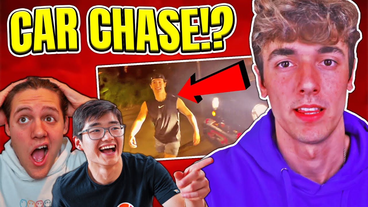 Bryce Hall PUNCHES WINDOW, CAR CHASE With Stromedy?!(FOOTAGE) YouTube