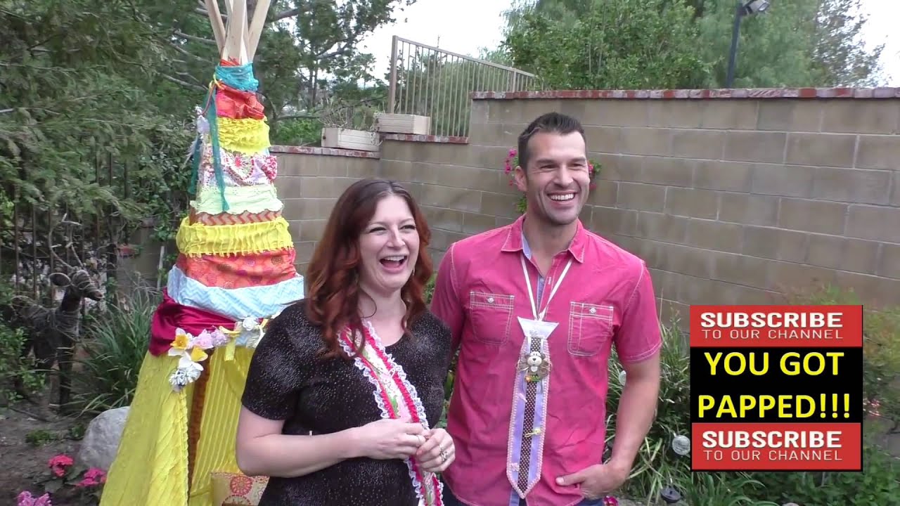 Brendon Villegas and Rachel Reilly talk about their baby at their Baby