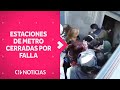 ESTACIONES CERRADAS por falla técnica en Línea 1 de Metro - CHV Noticias