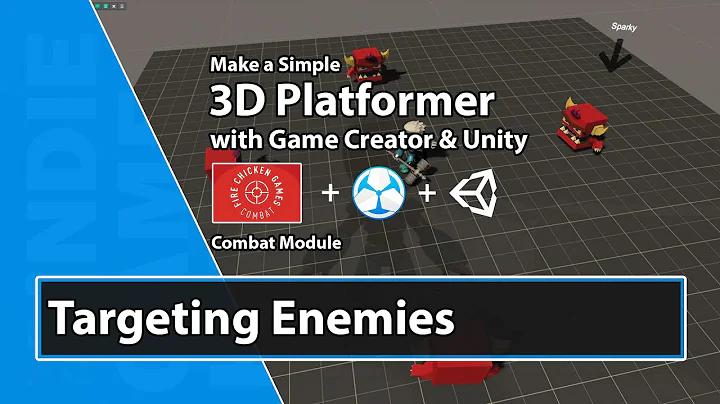Unity Game Creator Tutorial - Combat Module_Targeting Enemies - 44