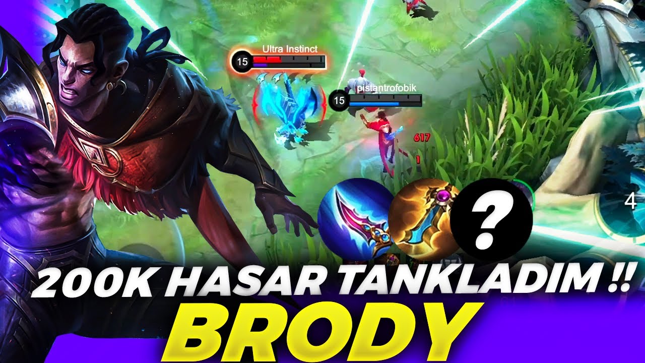 200K HASAR TANKLAYAN ADC Mİ OLUR ? ÜSTÜME OYNADILAR !! Brody | Mobile Legends