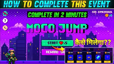 How to complete moco jump event free fire||Moco jump event complete kaise kare||FF new events🔥🔥