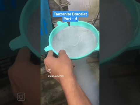 Part - 4 Tanzanite Bracelet making | Stay connected for final part🙂💎 | Rananjay Exports shorts