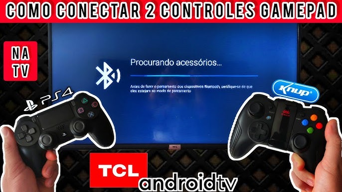 COMO CONECTAR DOIS CONTROLES GAMEPAD PARA JOGAR NA TV PHILCO ANDROID