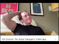 How many times Kit touched his hair during “An actor despairs” interview?