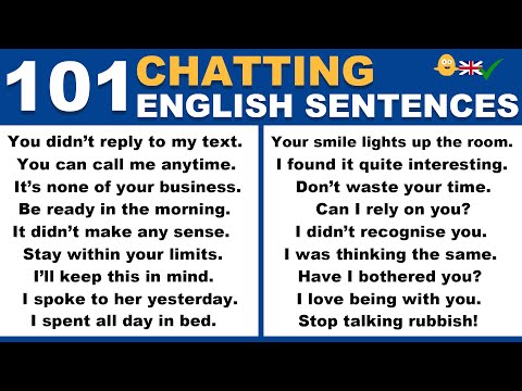 101 English Chatting Sentences | Useful English Sentences | English Conversation