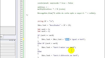 C# SharpDevelop - Aula 007 - Operadores I