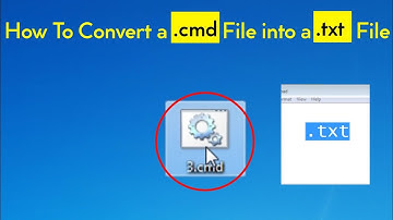 How to convert cmd file to txt file |  How To Convert a .cmd File into a .txt File