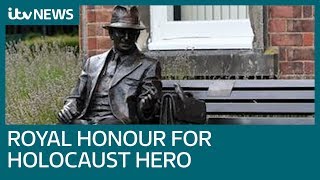 William unveils statue in honour of British Holocaust hero Frank Foley | ITV News