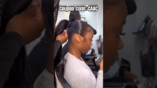 Sleek Genie Ponytails On Natural Hairblunt Cut & Crimpd Curl Step By Step Tutorial Ft.
