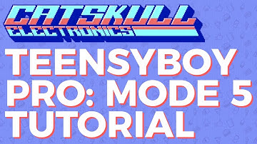 Teensyboy Pro tutorial part 2: mGB mode (mode 5)