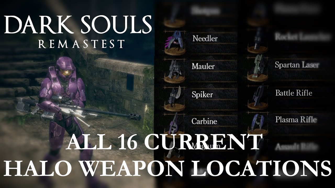 All Halo Weapon Locations | DS Remastest by Inferno Plus - YouTube