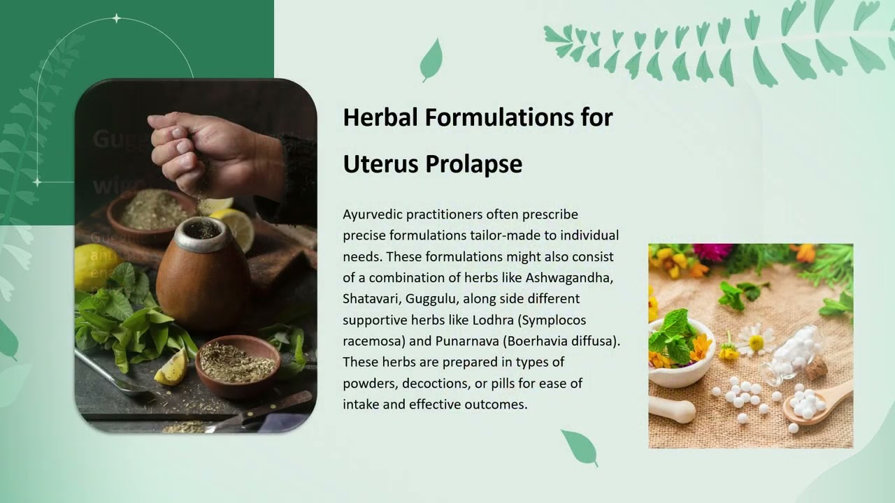 Herbal Treatment of Uterus Prolapse Using Ayurvedic Herbs
