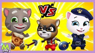 Говорящий Том Сила Всплеска/Talking Tom Splash Force.Том vs Анджела.Кто Лучший Победитель Енотов