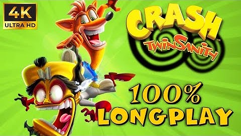 Crash Twinsanity Remastered - Complete 100% Walkthrough (All Gems/All Crystals) 4k 60FPS | 2025