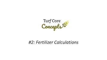 Using Microsoft Excel for Fertilizer Calculations