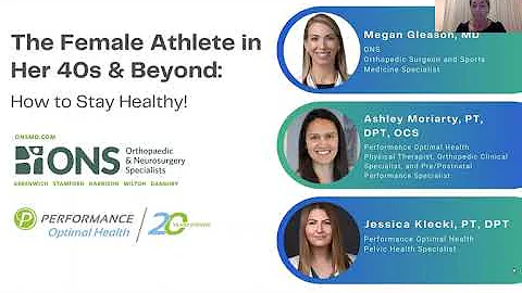 The Female Athlete in Her 40s and Beyond Webinar  - Dr. Megan Gleason + Performance Optimal Health