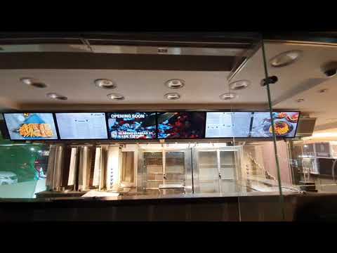 مطعم أبو العز السوري 6 شاشات منيو بورد