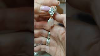 серьги из барочного жемчуга.фурнитура люкс под золото