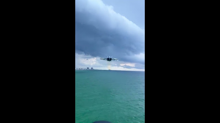 Thrilling close encounter: Blue Angels' sneak pass at Mach .95 captured overhead