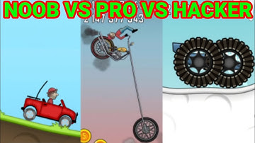 Noob Vs Pro Vs Hacker - Hill Climb Racing