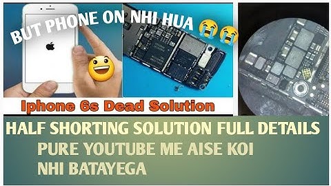 IPHONE 6S HALF SHORTING REMOVE TRICKS / IPHONE 6S DEAD SOLUTION/#iphone6s #iphone