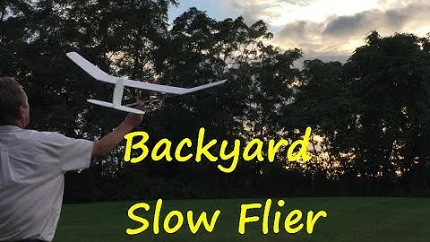 Backyard Slow Fly Foam Board RC Airplane