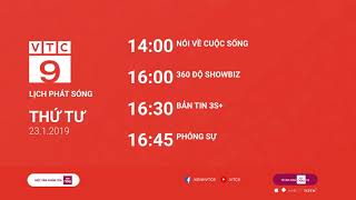 Lịch phát sóng VTC9 ngày 23/01/2019