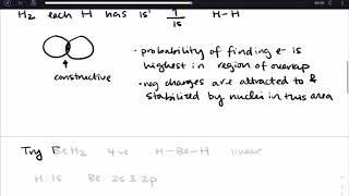 Valence Bond Theory (Hybrid Orbitals) Intro and BeH2 (105 Module 9 Video 1)