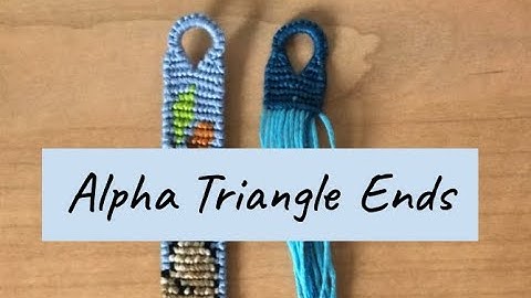 Triangle Ends for Alphas ll Friendship Bracelets