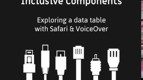 Exploring A Data Table with Safari and Voiceover
