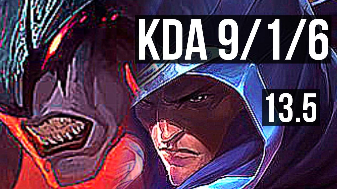 AATROX vs TALON (MID) | 9/1/6, Godlike, 300+ games | KR Diamond | 13.5