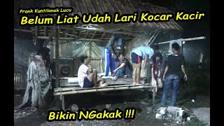 Prank Kuntilanak Lucu Belum Liat Udah Lari Kocar Kacir Bikin NGakak !!!