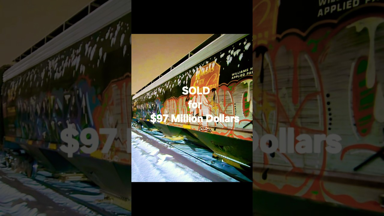Graffiti art on a train car Sold at Auction. 