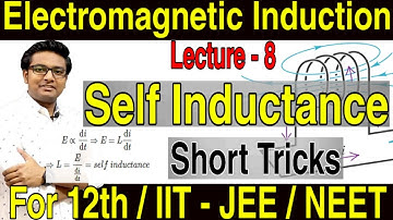 Self Induction class 12 | Self Inductance of a Long Solenoid | Energy Stored in an Inductor | EMI