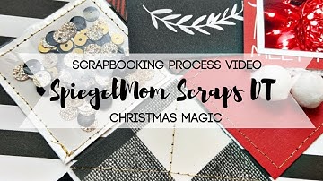 SPIEGELMOM SCRAPS DT \\ Creating sequin shaker pockets with sewing \\ Scrapbooking Process Video