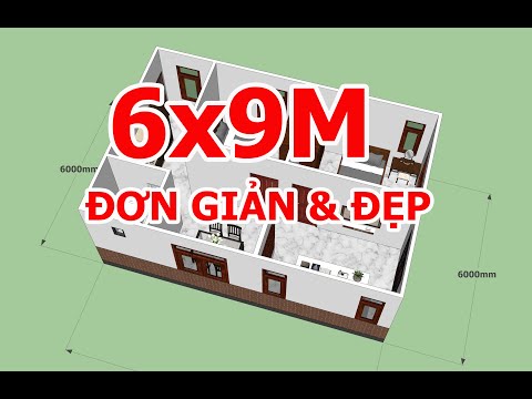 Video: Bố Trí Của Ngôi Nhà 6 X 9 Có Gác Mái: Kế Hoạch Nhà Tranh 6x9