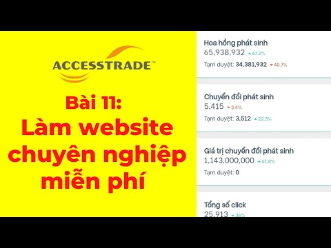 Bài 11: Hướng dẫn làm web google site chuyên nghiệp miễn phí tài chính Accesstrade