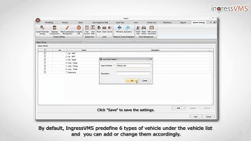 Visitor Vehicle Registration in IngressVMS