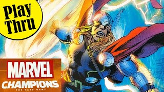 Marvel Champions THOR and CAPTAIN AMERICA vs ULTRON Play Through