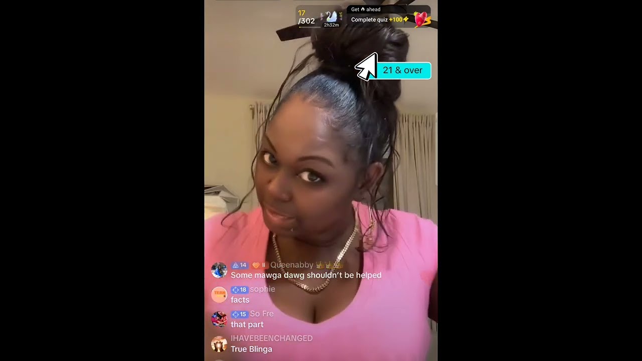 MISS BLING GIVES A SHOW AFTER GETTING MONEY FROM GIFTERS